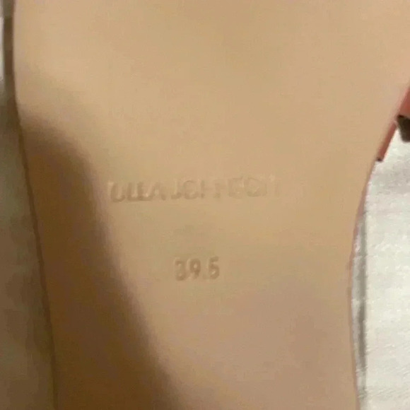 Ulla Johnson Black Leather Ameya Twisted Contrast Colorblock Slide Sandal - Picture 6 of 7